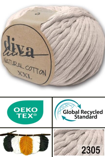 Diva Natural Cotton XXL 2305 Bej (4 lü Paket)