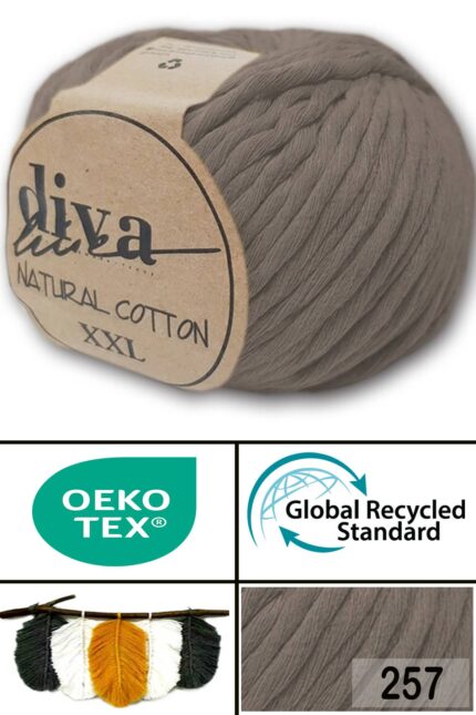 Diva Natural Cotton XXL 257 Vizon (4 lü Paket)