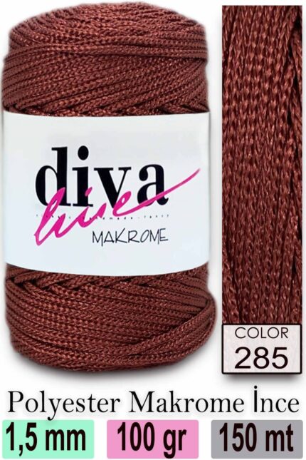 Diva Makrome İpi 285 ( 6 lı Paket )