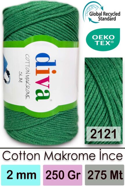 Diva Cotton Makrome İnce 2121 Benetton ( 4 lü Paket )