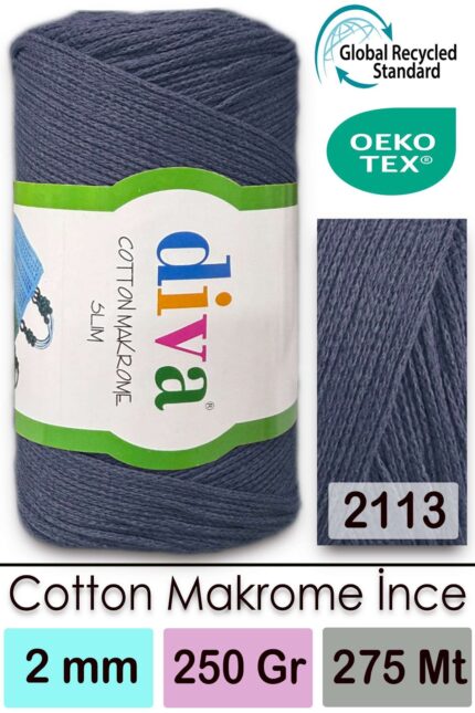 Diva Cotton Makrome İnce 2113 Jeans ( 4 lü Paket )
