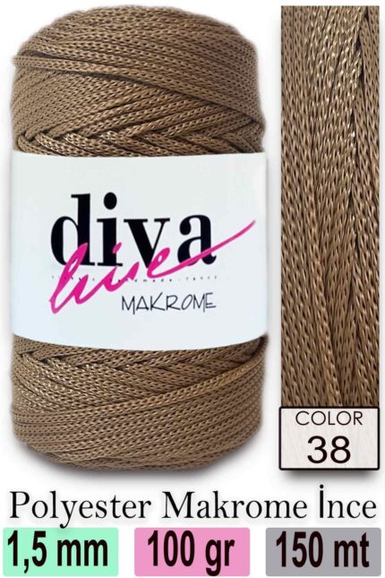 Diva Makrome İpi 38 ( 6 lı Paket )
