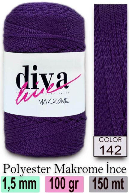 Diva Makrome İpi 142 ( 6 lı Paket )