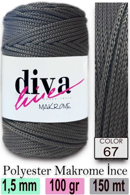 Diva Makrome İpi 67 ( 6 lı Paket )