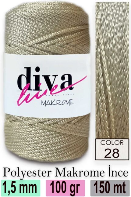 Diva Makrome İpi 28 ( 6 lı Paket )