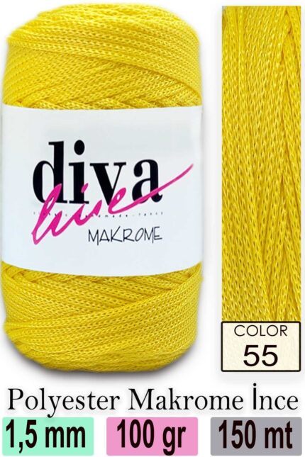 Diva Makrome İpi 55 ( 6 lı Paket )