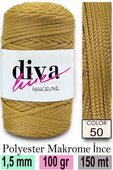 Diva Makrome İpi 50 ( 6 lı Paket )