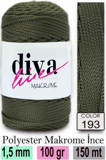 Diva Makrome İpi 193 ( 6 lı Paket )