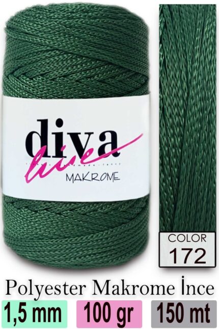 Diva Makrome İpi 172 ( 6 lı Paket )