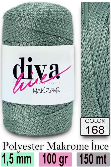 Diva Makrome İpi 168 ( 6 lı Paket)