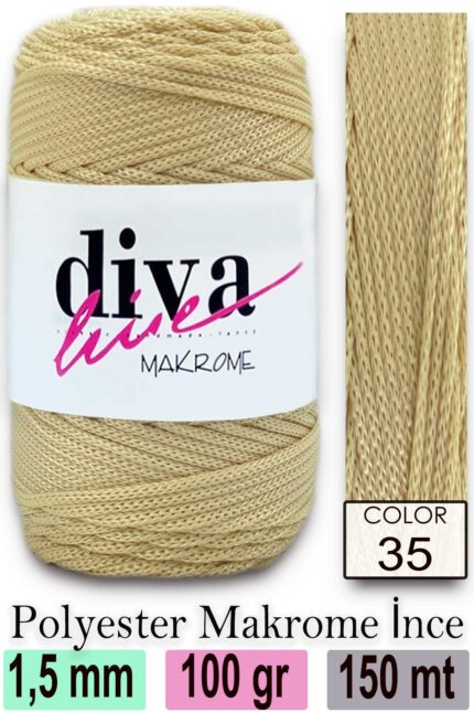 Diva Makrome İpi 35 ( 6 lı Paket )