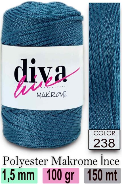 Diva Makrome İpi 238 ( 6 lı Paket )