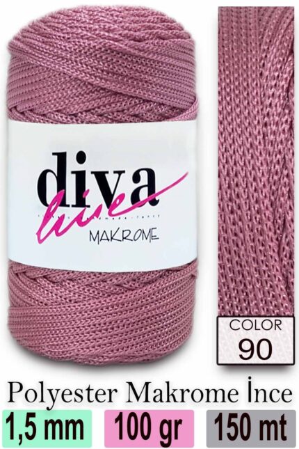 Diva Makrome İpi 90 ( 6 lı Paket )