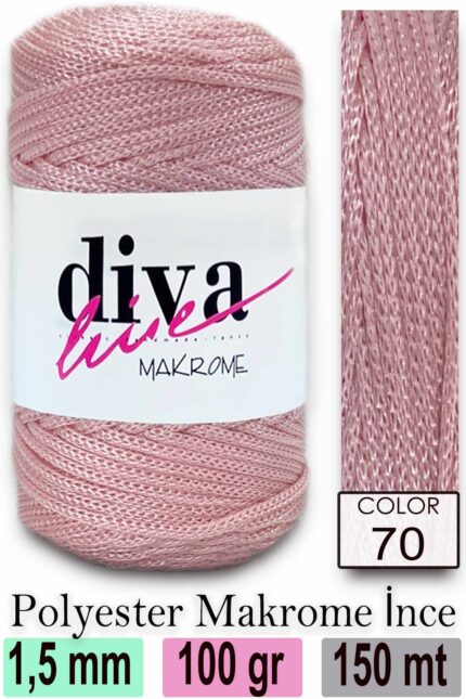 Diva Makrome İpi 70 ( 6 lı Paket )