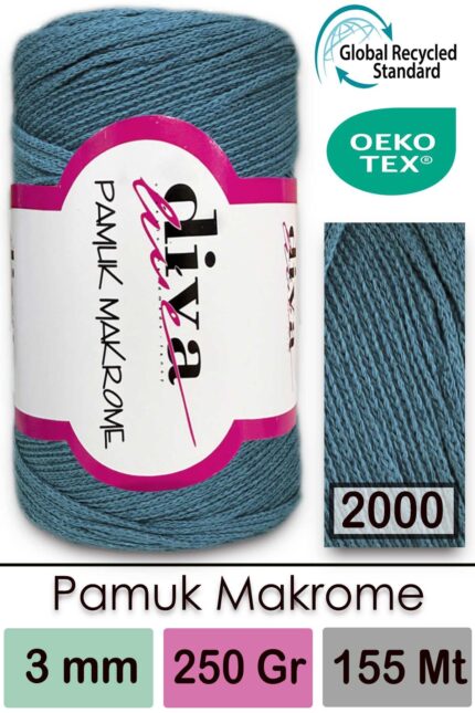 Diva Pamuk Makrome 2000 ( 4 lü Paket)
