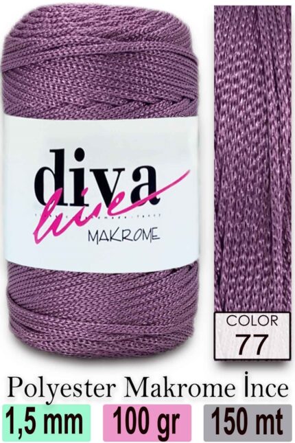 Diva Makrome İpi 77 ( 6 lı Paket )