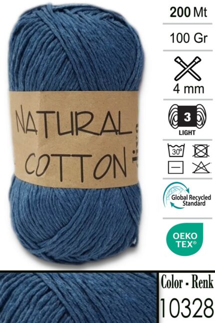 Diva Natural Cotton 10328 Petrol (5 li Paket)