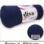 Diva Ribbon 2112 Lacivert ( 4 lü Paket )
