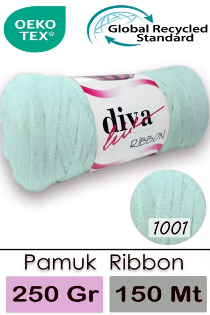 Diva Ribbon 1001 Soft Mint ( 4 lü Paket )