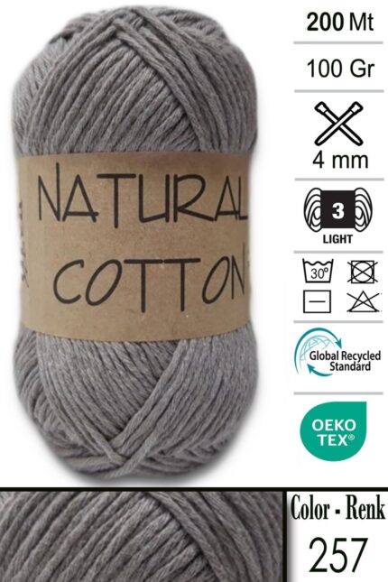 Diva Natural Cotton 257 Vizon (5 li Paket)