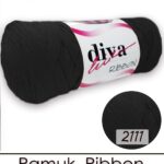 Diva Ribbon 2111 Siyah ( 4 lü Paket )