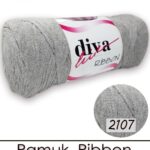 Diva Ribbon 2107 Açık Gri ( 4 lü Paket )