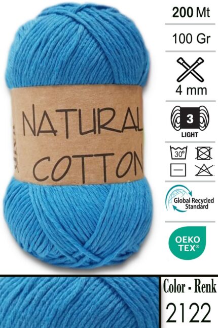 Diva Natural Cotton 2122 Okyanus (5 li Paket)