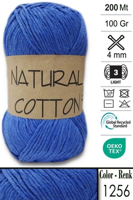 Diva Natural Cotton 1256 Mavi (5 li Paket)