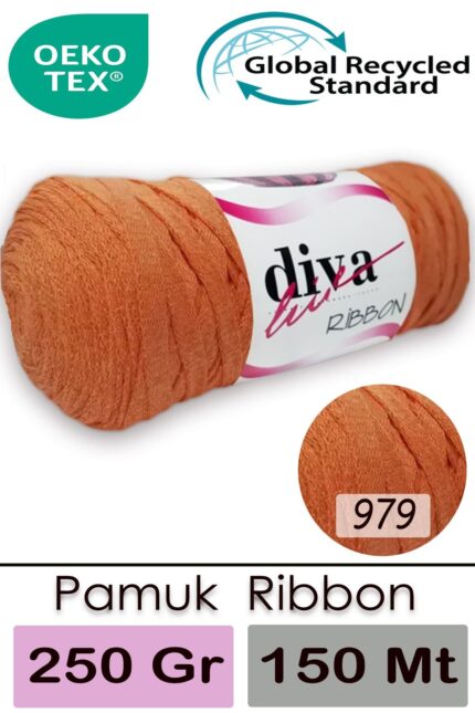 Diva Ribbon 979 Portakal ( 4 lü Paket )