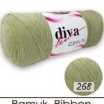 Diva Ribbon 268 Küf Yeşili ( 4 lü Paket )