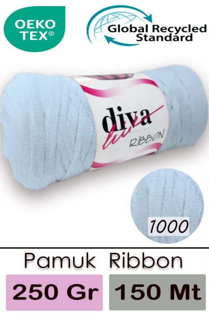Diva Ribbon 1000 Soft Mavi ( 4 lü Paket )