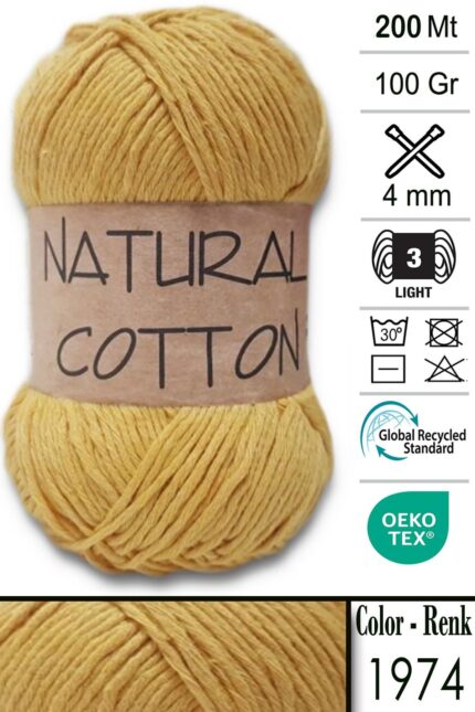 Diva Natural Cotton 1974 Hardal (5 li Paket)