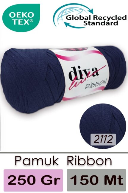 Diva Ribbon 2112 Lacivert ( 4 lü Paket )