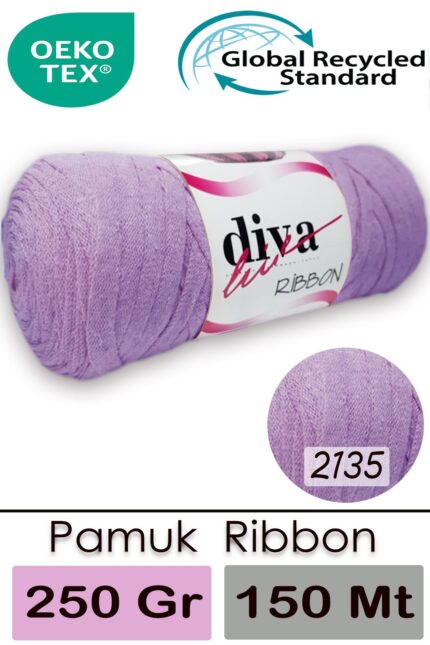 Diva Ribbon 2135 Lila ( 4 lü Paket )