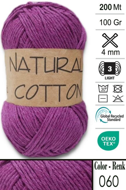 Diva Natural Cotton 60 Mürdüm (5 li Paket)