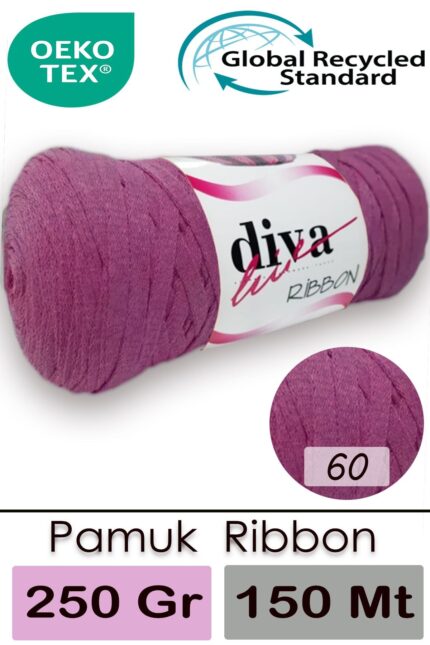 Diva Ribbon 60 Mürdüm ( 4 lü Paket )
