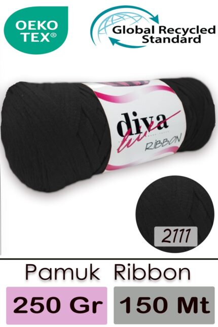 Diva Ribbon 2111 Siyah ( 4 lü Paket )