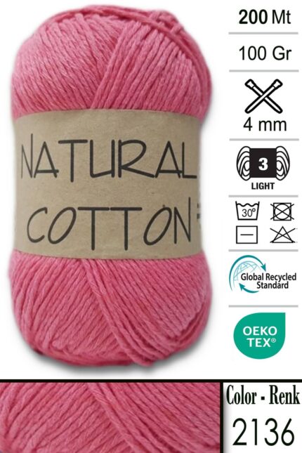 Diva Natural Cotton 2136 Nar Çiçeği (5 li Paket)