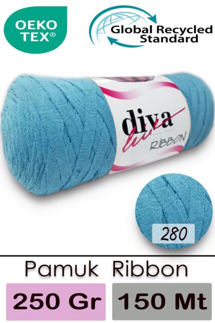 Diva Ribbon 280 Turkuaz ( 4 lü Paket )