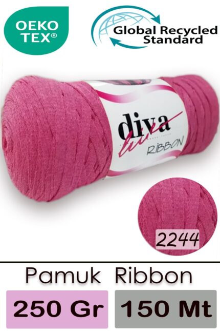 Diva Ribbon 2244 Koyu Pembe ( 4 lü Paket )