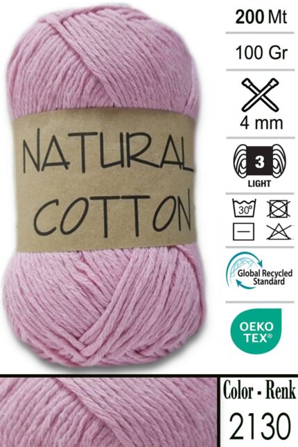 Diva Natural Cotton 2130 Toz Pembe (5 li Paket)