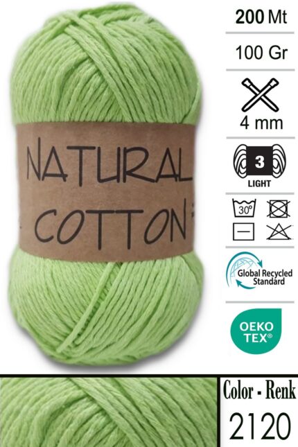 Diva Natural Cotton 2120 Fıstık Yeşili (5 li Paket)