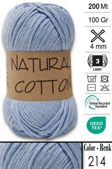 Diva Natural Cotton 214 Bebe Mavi (5 li Paket)