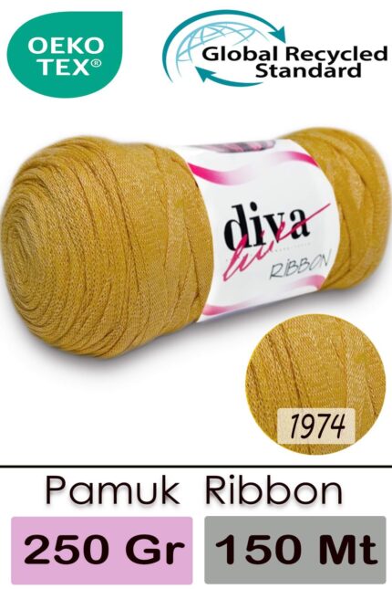 Diva Ribbon 1974 Hardal ( 4 lü Paket )