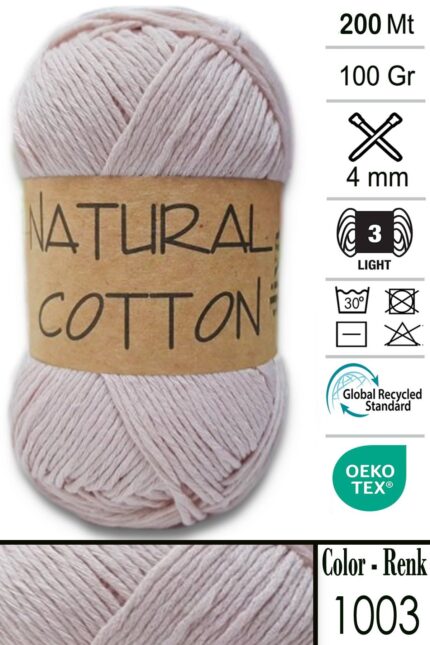 Diva Natural Cotton 1003 Soft Pudra (5 li Paket)