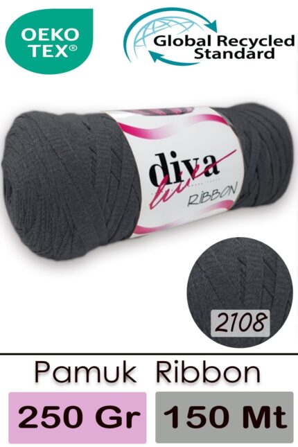 Diva Ribbon 2108 Antrasit ( 4 lü Paket )