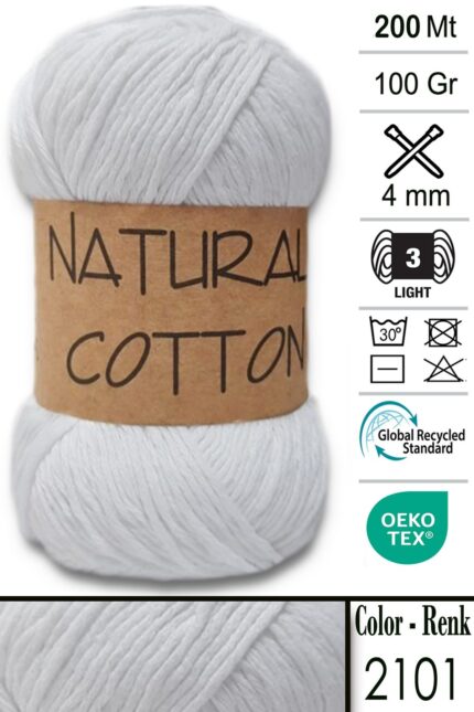 Diva Natural Cotton 2101 Beyaz (5 li Paket)