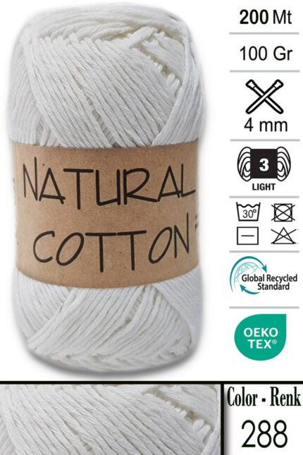Diva Natural Cotton 288 Kemik (5 li Paket)