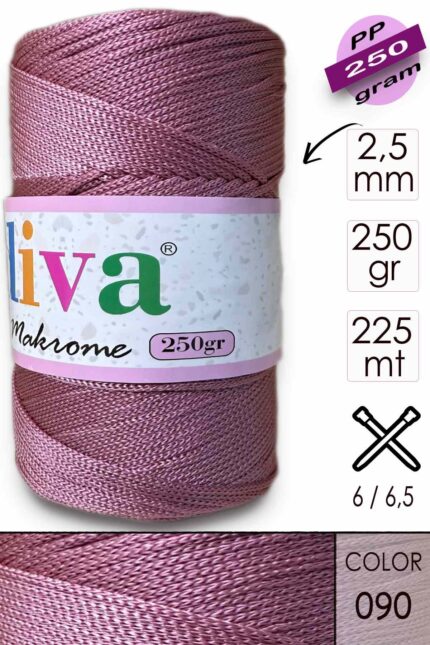 Polip Makrome 250 GR 90 Gül Kurusu ( 4 lü Paket )