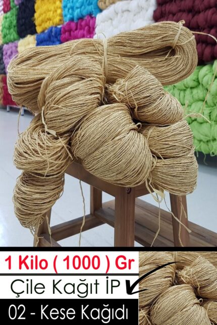 1 Kilo Kağıt İplik - 02 - Kese Kağıdı